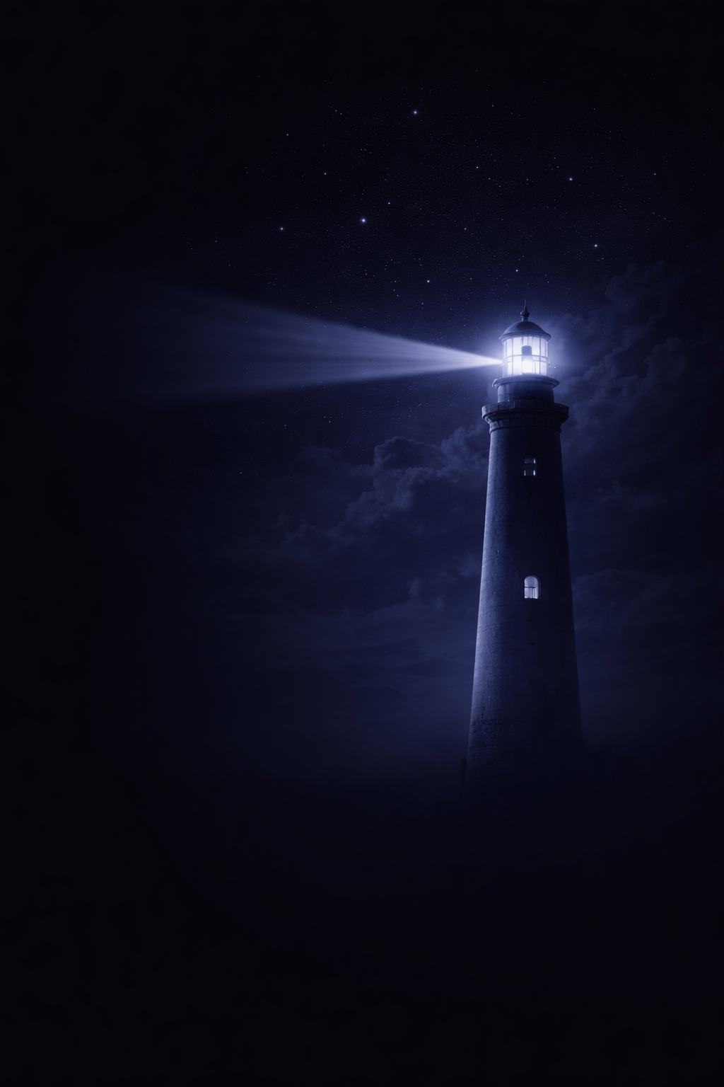 Lighthouse illuminating the night